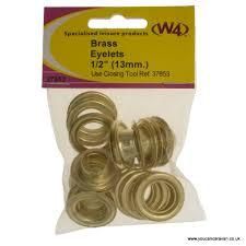 W4 13mm Brass Eyelets