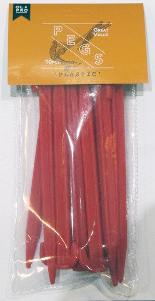 Red Plastic Peg (10)