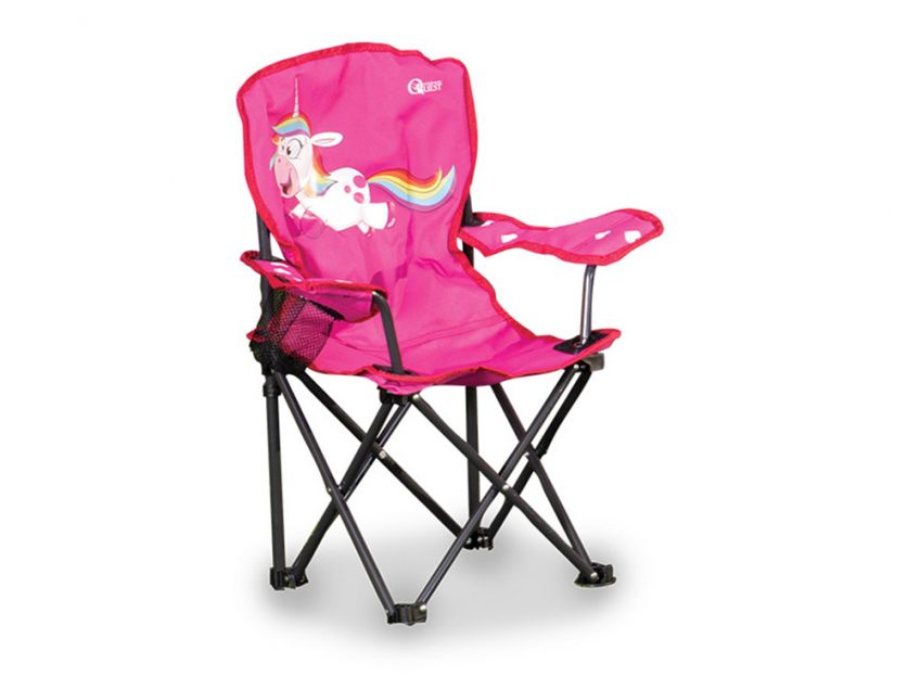 Quest Child's Folding Camping Chair - Unicorn