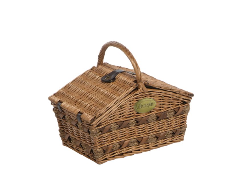 Home Sweet Home Willow Picnic Basket