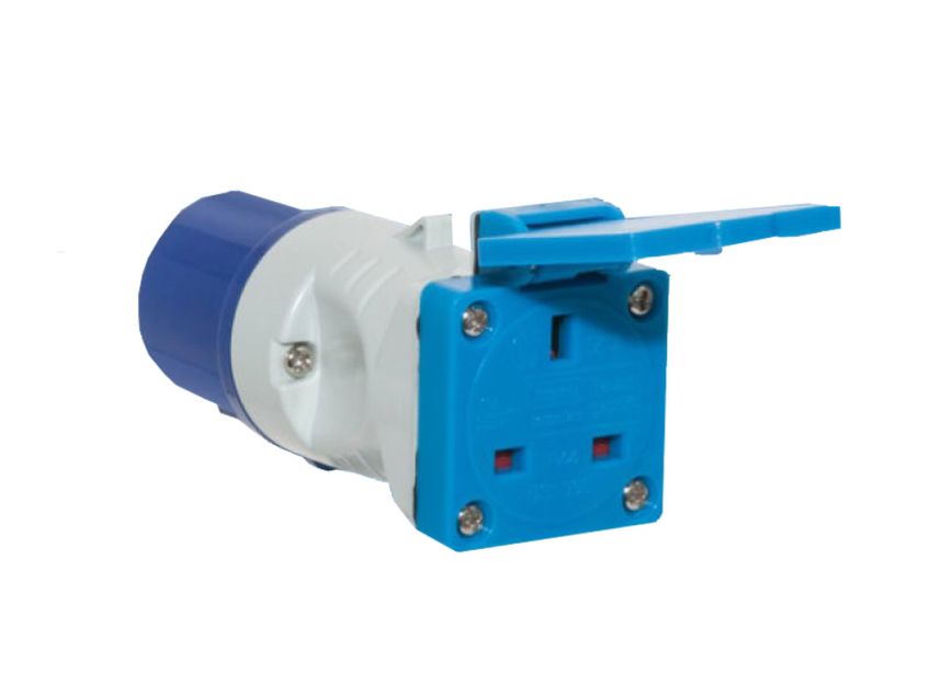 Short Conversion CEE Plug to 13 Amp Socket
