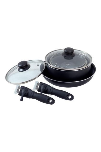 Isabella Stackable Saucepan and Frying Pan Set