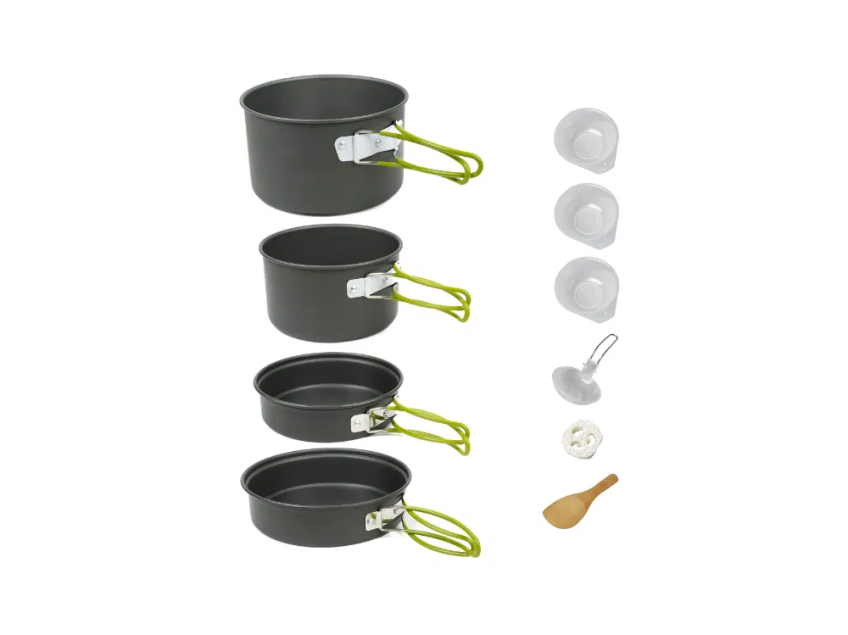 10 Piece Camping Cookware Set