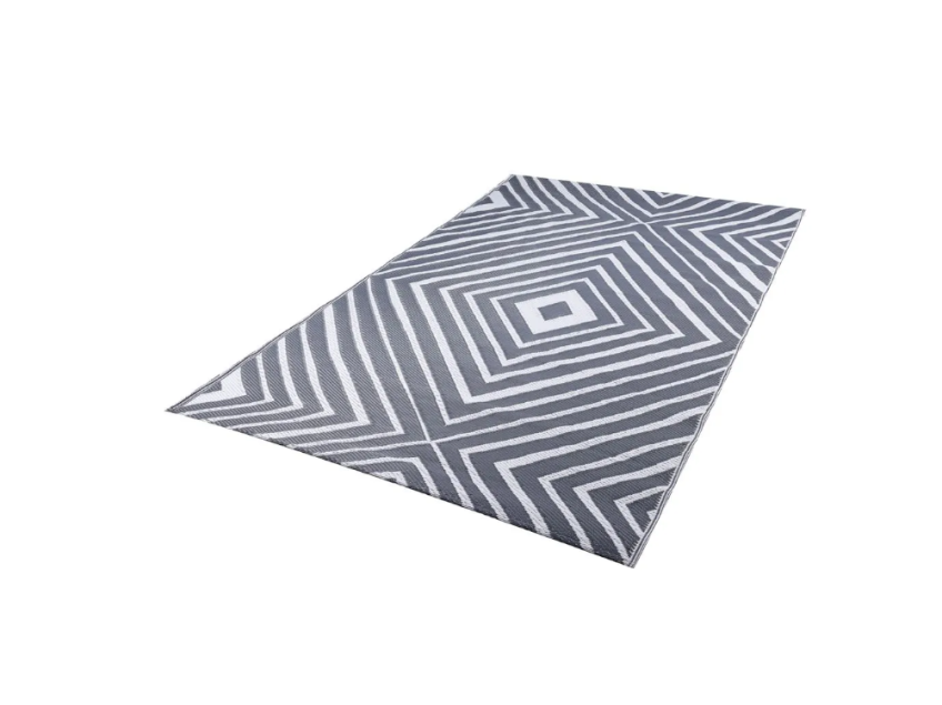  Prisma Outdoor Rug (Grey/White)
