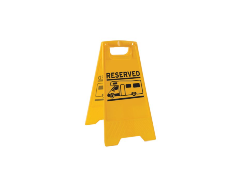 Reserved Sign Caution Board