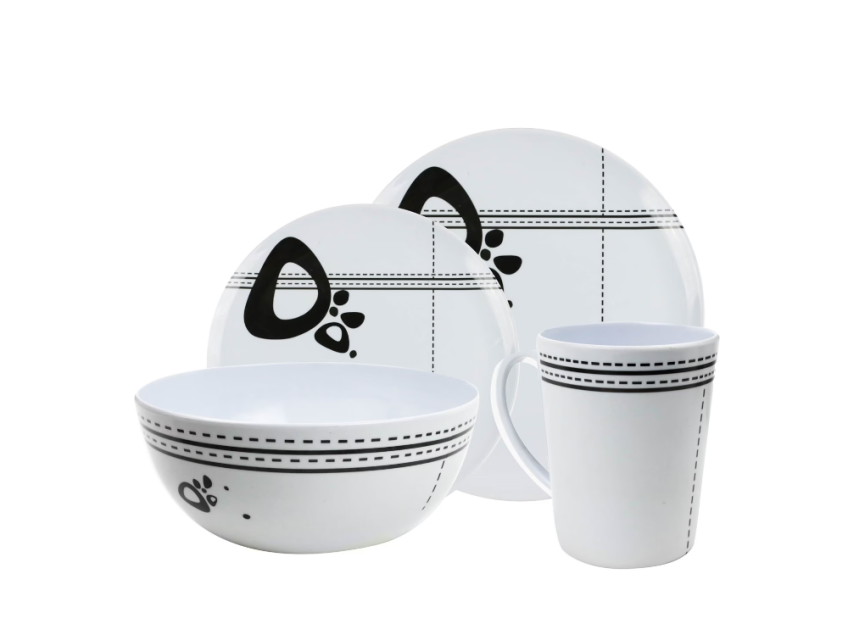  16 Pce Melamine Set - Abstract