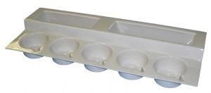 Stepped Cup Rack Ivory