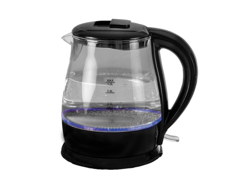 Quest Guardsman Glass Light Up 1L Kettle 