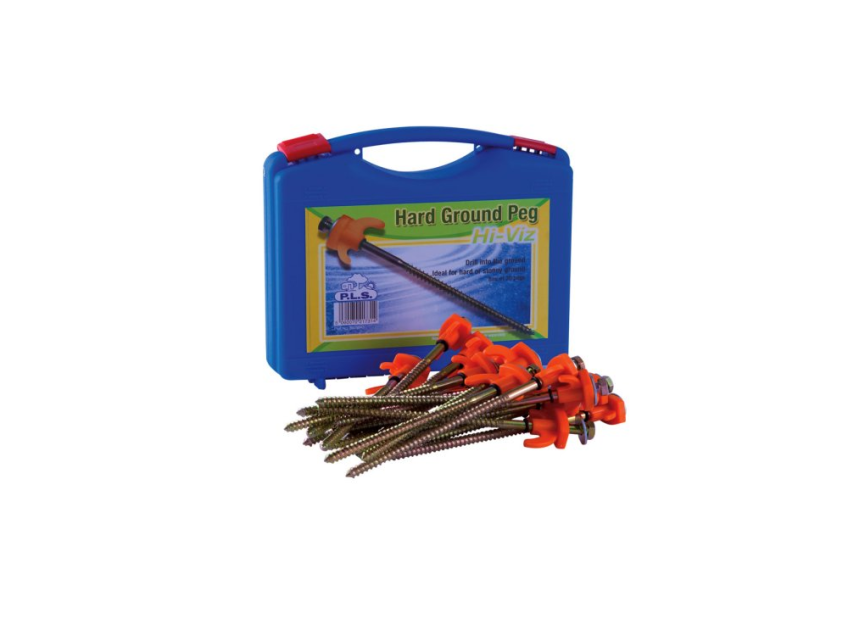 Box of 20 x Drill Type Peg with Hi-Viz Plastic Hook