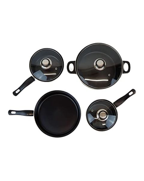 Cookware Set - 7 Piece Pan Set with Lids