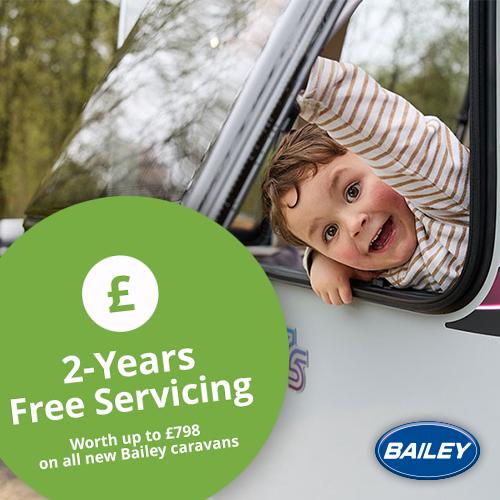 2 Years FREE Caravan Service on New Bailey Caravans