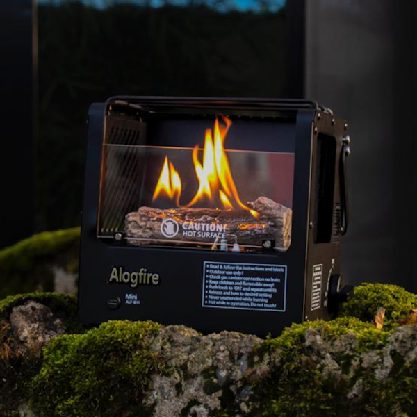 Alogfire Mini Campfire - The Compact Outdoor Heater Perfect for Caravanning & Camping