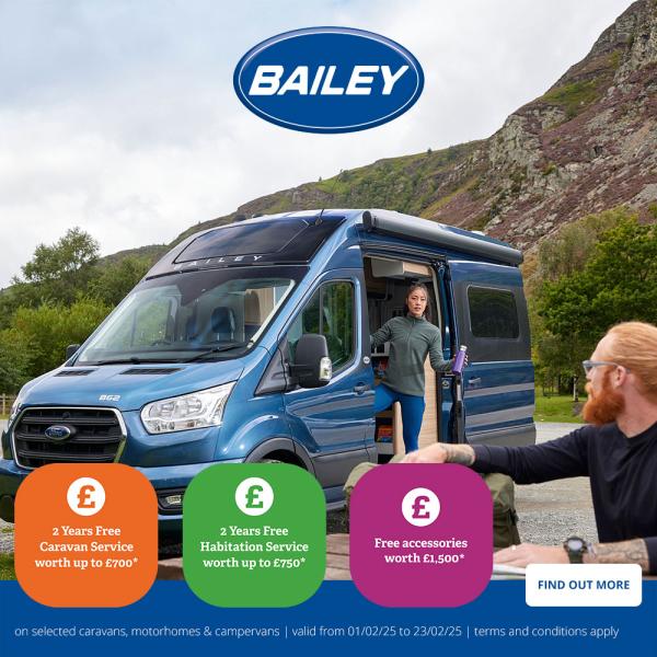 Bailey Special Offers on Caravans & Motorhomes