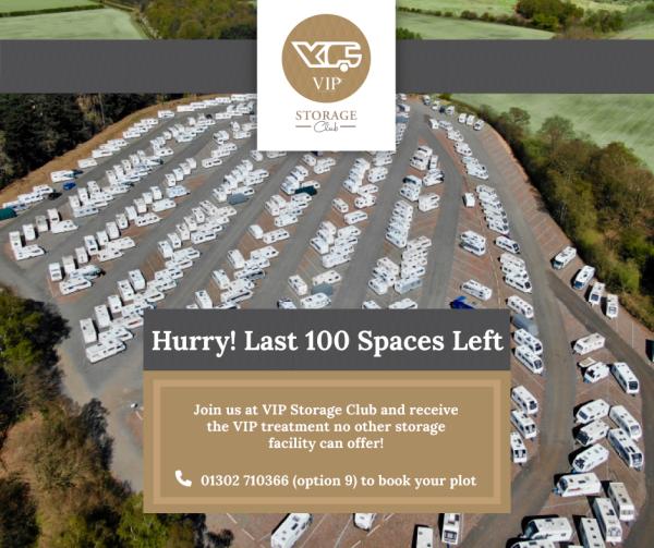 100 Spaces Left in our Storage Facility!