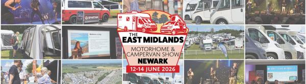 The East Midlands Motorhome & Campervan Show 2026: Visit Yorkshire Caravans & Motorhomes at Newark Showground