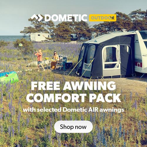 Free Dometic Awning Comfort Pack on selected Awnings