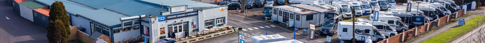 Caravan & Motorhome Dealer Aerial Shot