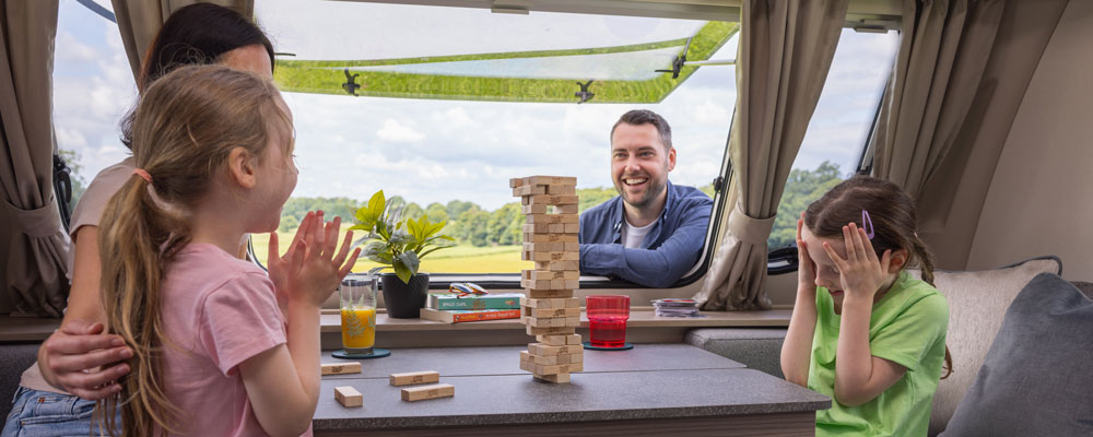 Kid's Playing Jenga