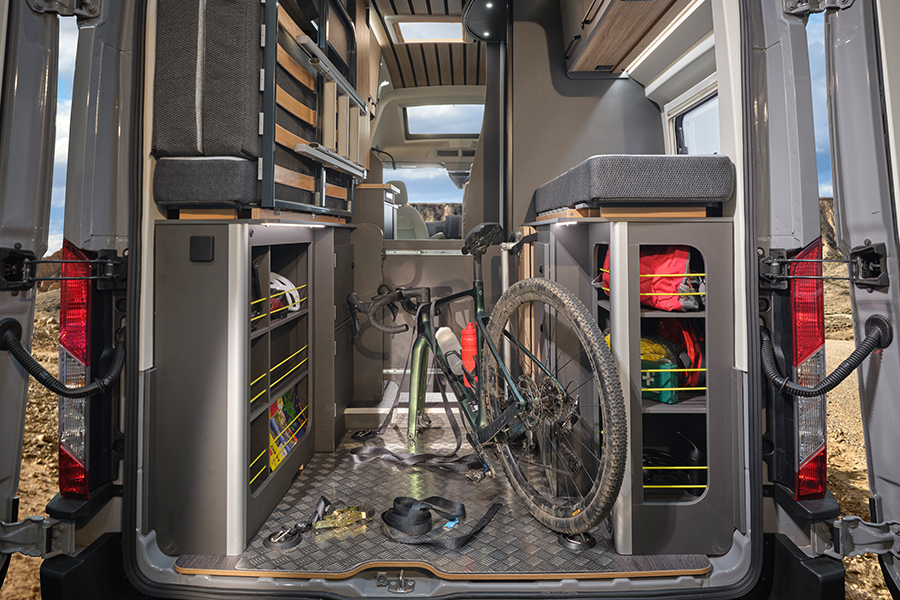 Motorhoming Off Grid - Bikes in Camper